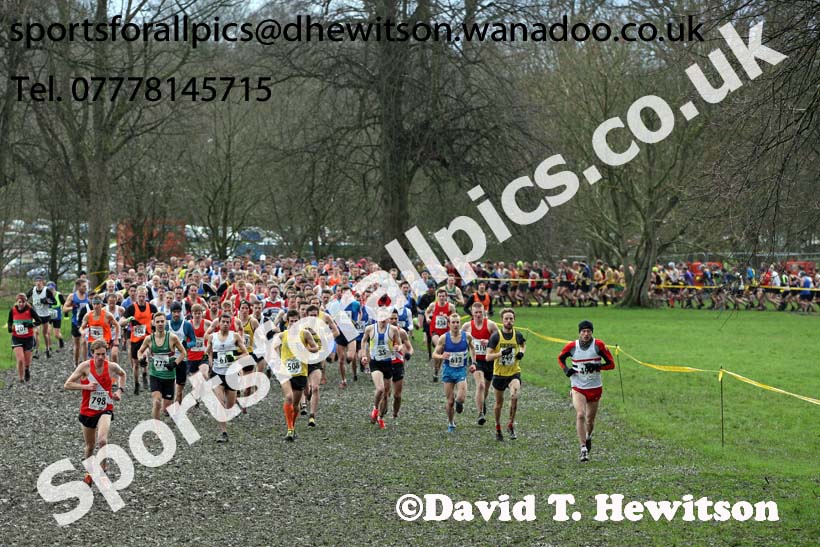 Senior mens Northern Cross Country Champs., Witton Park, Blackburn. Photo: David T. Hewitson/Sports for All Pics